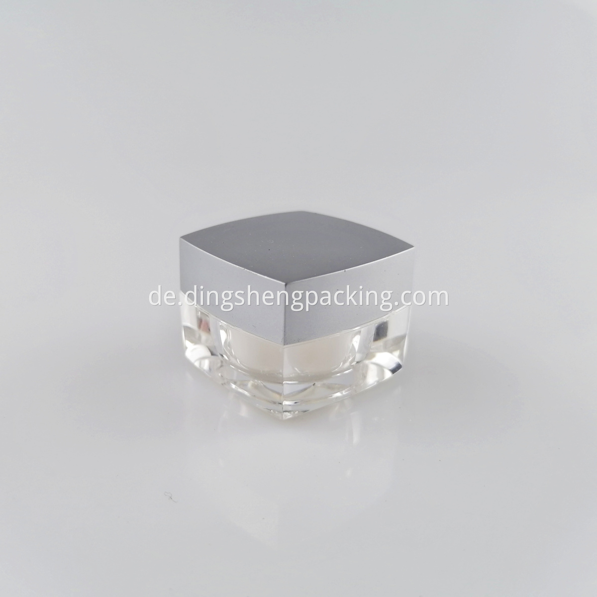 5g Square Shape Clear Acrylic Plastic Jar